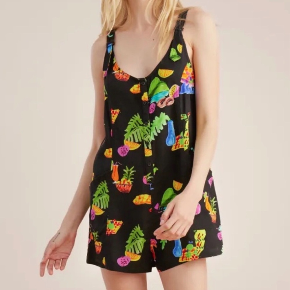 Roark Sundaze Romper - Tropical Fruit & Cocktails